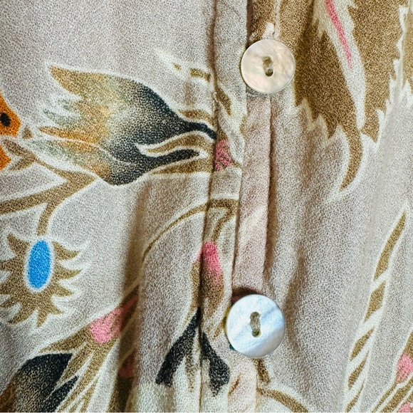 On the Road Floral Boho Hippie Chic Maxi Dress, Breathes & Flows, Size Small - Picture 7 of 15